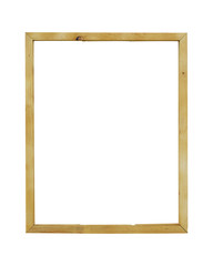 Wood frame/Wood frame on white background.