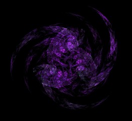 violet fractal star