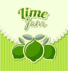Lime jam label