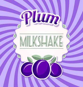 Plum milkshake