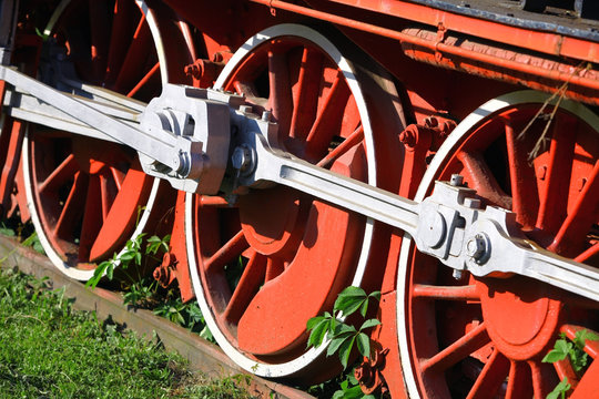 Steam locomotive detail