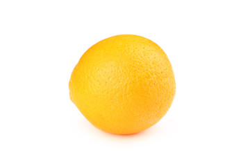 Ripe orange isolated on white