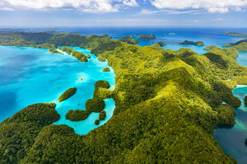 Palau islands from above © TravelPhotoBloggers