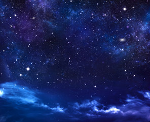 Fototapeta na wymiar beautiful background of the night sky 