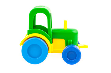 toy tractor isolated