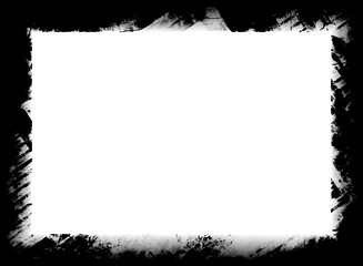 grunge black frame