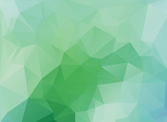 green polygonal background