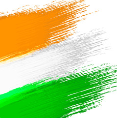 Grunge background in colors of indian flag