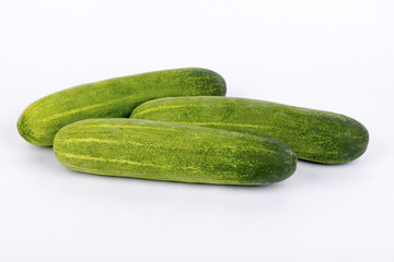 raw cucumber on isolated