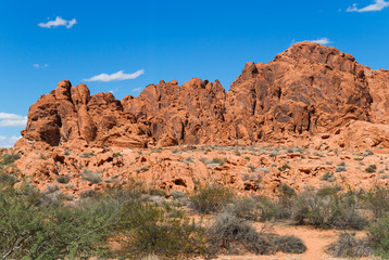 Fototapeta premium Valley of Fire Rock Formation in Valley of Fire State Park, USA