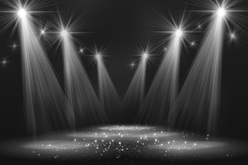 Spotlight vintage background.