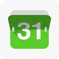 Calendar icon vector. Simple calendar with date 29.