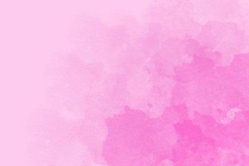 Beautiful light pink blurred background with dark pink watercolor spots