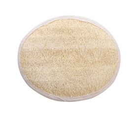 body scrub and clean skin, isolated on white background (clipping path)