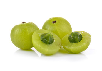 Indian Gooseberry on white background
