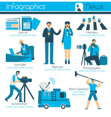 News info-graphic element