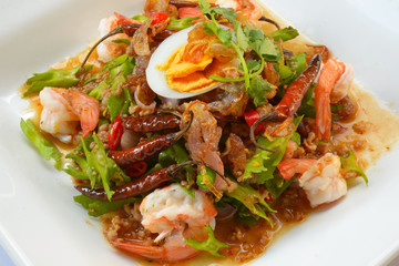 Wing Bean Shrimp Salad,Thai spicy food