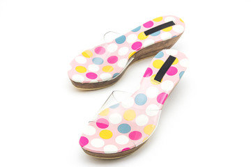 shoes on white background