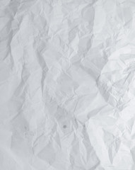 white crumpled paper