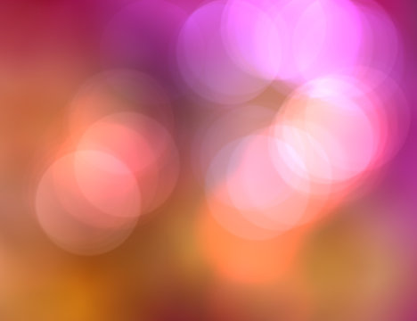 pink and orange bokeh abstract blurred background