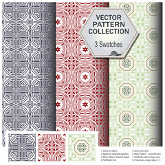 Vector pattern collection that includes 3 brushes