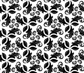 Floral Fine Seamless Vector Pattern