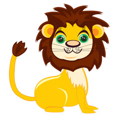 Cartoon nice lion