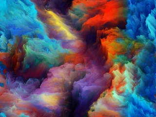 Keuken spatwand met foto Energy of Colors © agsandrew