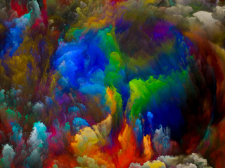 Obraz na płótnie Canvas Visualization of Digital Color