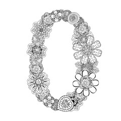 decorative number zero