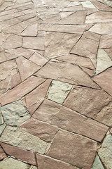 Mosaic on the footpath