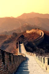 Wall murals Chinese wall Great Wall morning