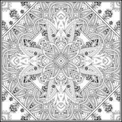 Paisley pattern background. Vector illustration, for textile, fabric