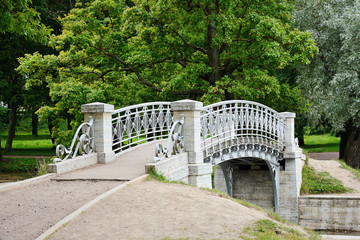 Gatchina, a bridge in the Park