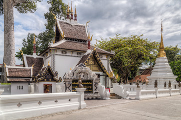 Part of Wat Phantao complex in Chiang Mai,  Thailand