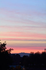 Sunset behind Haytor Rock on Dartmoor 