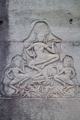 Bas-reliefs in Prasat Bayon  complex