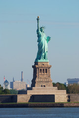 Obraz premium Statue of Liberty closeup, New York City