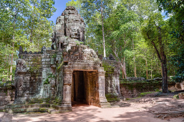 Western entrance to Ta Prohm  temple