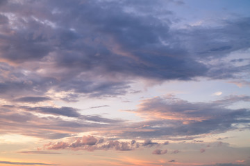 Dramatic sky and cloudy