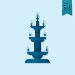 Diwali. Indian Festival Icon