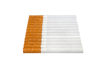 Cigarettes isolated on white background