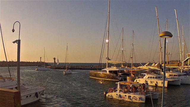 Boats in marina at sunset4/Boats in marina, Herzliya Israel