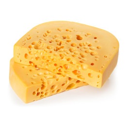 Cheese isolated on a white background