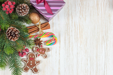 Christmas and New Year background