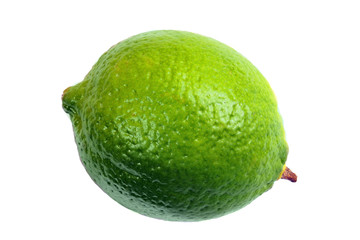 Lime isolated on the white backgraund