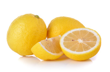 lemon on white background