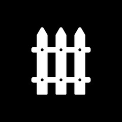 The fence icon. Paling symbol. Flat
