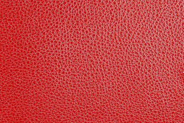 Red leatherette texture as background