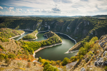 Canyon of Uvac river, Serbia, Europe